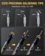 Fanttik T1 Max Soldering Iron Package, Cordless Soldering Iron, 7 Seconds ... - Image 5