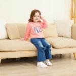 Toddler Woman Garments Lengthy Sleeve Cartoon & Letter Graphic Prime + Fruit ... - Image 6