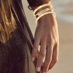 Gold Bracelets for Girls - Stackable Bangles with Love & Friendship Th... - Image 4