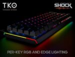 KINESIS Gaming TKO Mechanical Keyboard | Tactile Brown Switches | 60% ... - Image 9