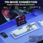 AULA F108 Wi-fi Mechanical Keyboard, BT5.0/USB-C/2.4GHz Sizzling Swappab... - Image 4