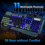 Wi-fi gaming Keyboard and Mouse,Rainbow Backlit Rechargeable Keyboa... - Image 4