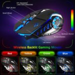 Wi-fi gaming Keyboard and Mouse,Rainbow Backlit Rechargeable Keyboa... - Image 5