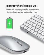 Macally Apple Wi-fi Keyboard and Mouse for Mac - Twin Mode (Bluetoo... - Image 4