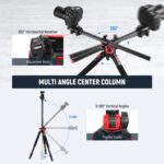 NEEWER 72 inch Digital camera Tripod Monopod with Heart Column and Ball Head ... - Image 3