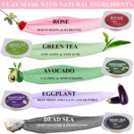 Clay Masks Set 20 Pods, Face Masks Pores and skin Care, Inexperienced Tea, Turmeric, Useless ... - Image 3