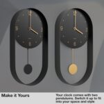 Driini Trendy Pendulum Wall Clock - Ornamental and Distinctive Metallic Body,... - Image 6