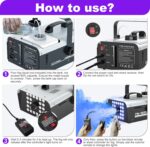 Fog Machine Halloween Outside Indoor, 1500W Smoke Machine Fog with 24 ... - Image 9
