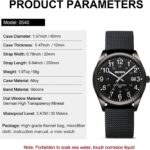 LN LENQIN Mens Watches Analog Quartz Sports activities Unisex 30M Waterproof Nurs... - Image 7