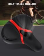 Bicycle Seat Substitute, Bike Seat for Males and Girls, Consolation Large Bi... - Image 3