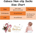 CUBACO Child Socks, 12 Pairs Non Skid Anti Slip Cotton Grip Socks for T... - Image 3