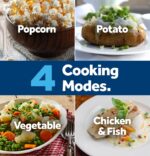 GE Countertop Microwave Oven, 1,200-watt Capability, 2.0 Cubic Ft., 8 Au... - Image 4