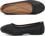 Ballet Flats for Ladies Dressy : Comfy Costume Rhinestone Lace Wedd... - Image 8