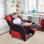 Costzon Youngsters Recliner, Gaming Recliner Chair w/Footrest, Headrest & Lu... - Image 3