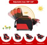 Costzon Youngsters Recliner, Gaming Recliner Chair w/Footrest, Headrest & Lu... - Image 6