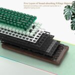 Womier 75% Mechanical Keyboard Wi-fi with QMK/VIA, WD75 V2 Wooden Gam... - Image 5