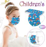 50Pcs Youngsters Face Masks Childrens 3 Ply Non-Woven Protecting Breathable Okay... - Image 3