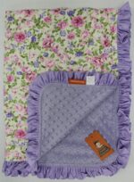 Pricey Child Gear Floral Deluxe Child Blanket - Reversible, Milestone & Ne... - Image 3