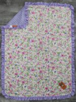 Pricey Child Gear Floral Deluxe Child Blanket - Reversible, Milestone & Ne... - Image 4