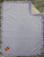 Pricey Child Gear Floral Deluxe Child Blanket - Reversible, Milestone & Ne... - Image 5