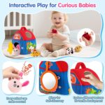 Child Toys 6-12 Months, Barn with Stuffed Farm Animals, Montessori Toy ... - Image 3