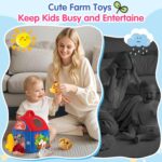Child Toys 6-12 Months, Barn with Stuffed Farm Animals, Montessori Toy ... - Image 5