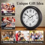 CLXEAST Illuminated Indoor Out of doors Clocks Waterproof 18 inch with Smar... - Image 5