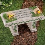 Collections And many others Photo voltaic Powered LED Outside Backyard Memorial Bench with H... - Image 3