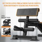Adjustable Weight Bench, Multi-function Preacher Curl Bench for House G... - Image 4