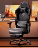 AutoFull Gaming Chair, Ergonomic Wingless Cushion Laptop Chair, PU L... - Image 3