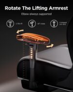 AutoFull Gaming Chair, Ergonomic Wingless Cushion Laptop Chair, PU L... - Image 4