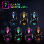 RGB Mild up Wired Gaming Mouse for Laptop - Sturdy USB Led Laptop computer ... - Image 3