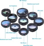 Apexel Cellphone Digicam Lens-Macro Lens+Huge Lens+Fisheye Lens+Telephoto L... - Image 3