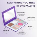 Coloration Nymph 9 Colours Contour Blush Highlighter Set | 9-in-1 Make-up Pal... - Image 3