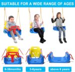 TALECO Gear Toddler Swing, 3-in-1 Swing Units for Yard, Child Swing ... - Image 3