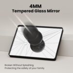 Bronze Toilet Mirror 28x36 Inch, Brushed Bronze Steel Body Mirror f... - Image 6