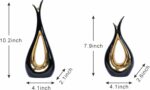 Black and Gold Vase for Dwelling Decor Hole Ceramic Vases Set of two Nordi... - Image 8
