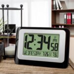 La Crosse Know-how W88631 Digital Atomic Black Wall Clock with Tempe... - Image 6