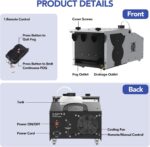 UPGREY Low Mendacity Fog Machine, 1500W Dry Ice Fog Machine Fog Chiller Gr... - Image 7