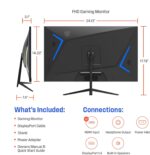 Westinghouse 27 Inch Flat Gaming Monitor, 180Hz, 1ms, AMD FreeSync Sup... - Image 7