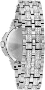 Bulova Males's Crystal Octava Chronograph Quartz Watch, Pave Crystal Dia... - Image 3