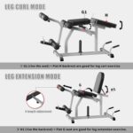 2-in-1 Adjustable Leg Extension and Curl Machine, Simple Transition, Hom... - Image 3
