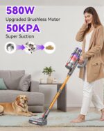 Coovy SU7 Cordless Vacuum Cleaner 580W 50Kpa 80 Minutes Runtime Stick ... - Image 4