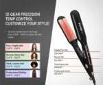 Pulla Hair Straightener - 2.0 Inch Titanium Infrared Flat Iron with Ce... - Image 5