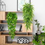 Synthetic Hanging Vegetation for Shelf, 4 Pack Pretend Potted Greenery Plant... - Image 6