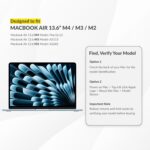 UZBL Air Laborious Shell Case for MacBook Air 13 Inch M4, M3, M2, Pupil-P... - Image 3