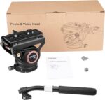 Cayer K6 Fluid Head, Steel Digital camera Tripod Head with Adjustable Pan Hand... - Image 5