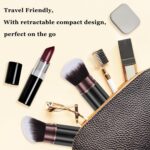 Retractable Kabuki Make-up Brush, 2 Pack Journey Powder Basis Makeu... - Image 5