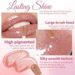 Peel Off Lip Liner Stain Tattoo with Nude Glitter Lip Oil Set, Nourish... - Image 4