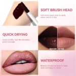 Peel Off Lip Liner Stain Tattoo with Nude Glitter Lip Oil Set, Nourish... - Image 5